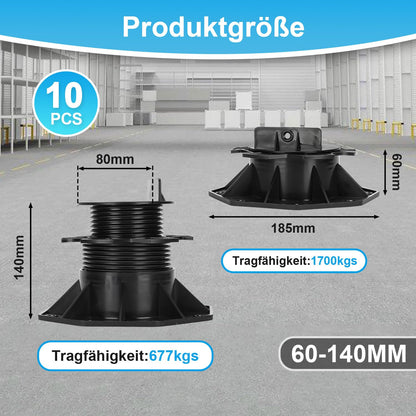 Jiubiaz Stelzlager Höhenausgleich 20er Set – 60-140 mm