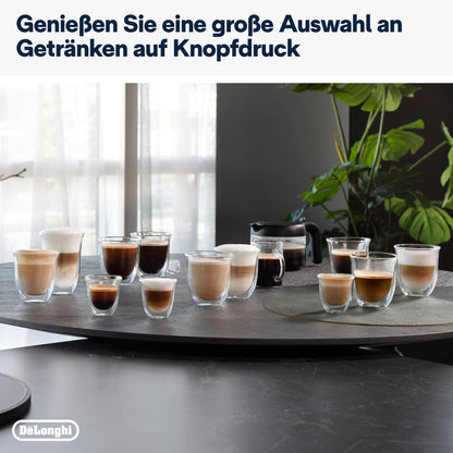 De'Longhi Dinamica Plus ECAM380.95.TB Kaffeevollautomat - Titan/Schwarz