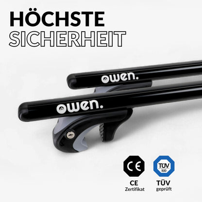 Owen 5.0 Relingträger Aluminium - Universal 120cm Schwarz