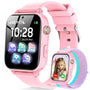 Ucani 4G Smartwatch Kinder A28 mit GPS und Videoanruf, Hellrosa, Kinderuhr mit Touchscreen