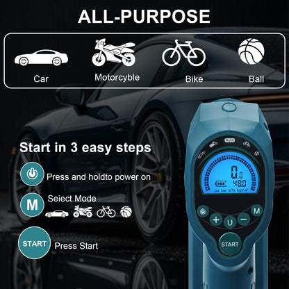 Waitley UPUMP-MK1 Akku-Kompressor 150 PSI mit LED-Licht und Autostop