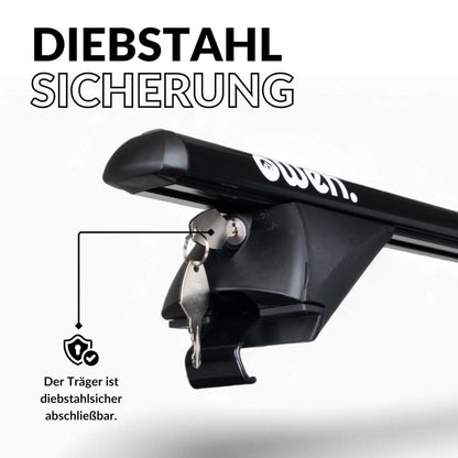 Owen 3.0 Relingträger - Universal 120cm Schwarz