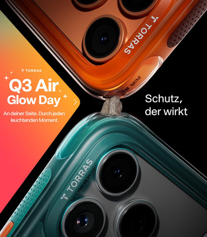 TORRAS Ostand Q3 Air Hülle für iPhone 17 Pro Max, Orange