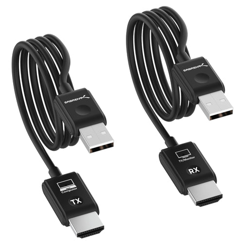 SABRENT DA-H1R1 Wireless HDMI Sender & Empfänger 1080p@60Hz. Kompaktes, schwarzes Gerät. Kabellose Übertragung von HDMI Full HD.