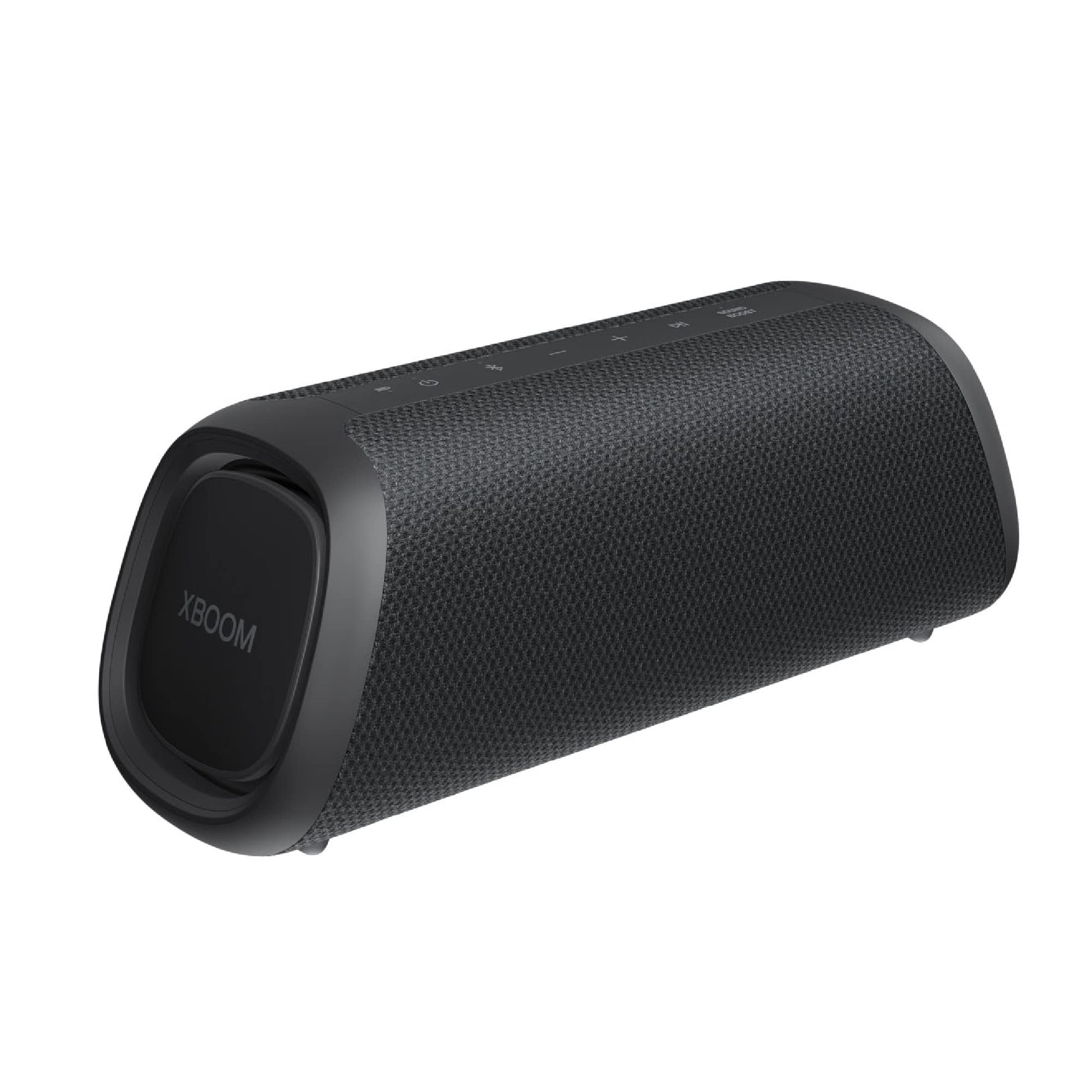 LG XBOOM Go XG5QBK Kabelloser Lautsprecher - Schwarz. Kompakter, schwarzer Bluetooth-Lautsprecher zur kabellosen Audiowiedergabe unterwegs.