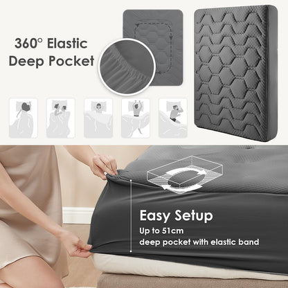 EHEYCIGA Gel Memory Foam Matratzentopper - 180x200cm