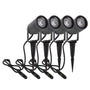 DAWALIGHT Erdspiess Gartenstrahler GU10 LED - 4er Set Warmweiss