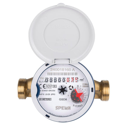 SPEWA Zapfhahnzähler GSD8 C/COP Wasserzähler geeicht 3/4 Zoll