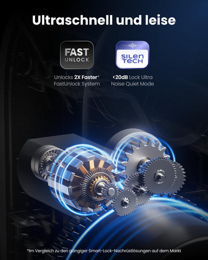 SwitchBot Smart Lock Ultra mit Keypad Vision Pro, 3D-Gesichtserkennung