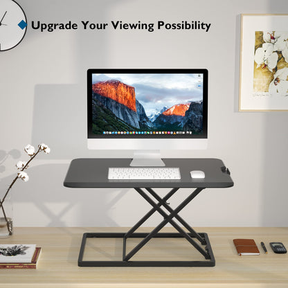 BONTEC Steh-Sitz Schreibtisch höhenverstellbar - 67x47cm