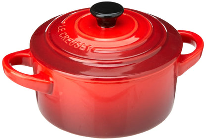 Le Creuset Mini Cocottes Steinzeug 4er-Set – Kirschrot 200ml
