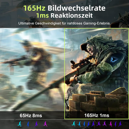 Amzfast AMZG34C5Q Curved Gaming Monitor - 34 Zoll 165Hz QHD