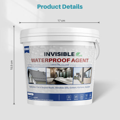 SCNK Transparente wasserdichte Beschichtung, 2000 g, Dach & Bad