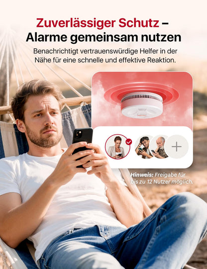 X-Sense Smart-Rauchmelder WLAN SD11-MR31 mit Basisstation, 3er-Set