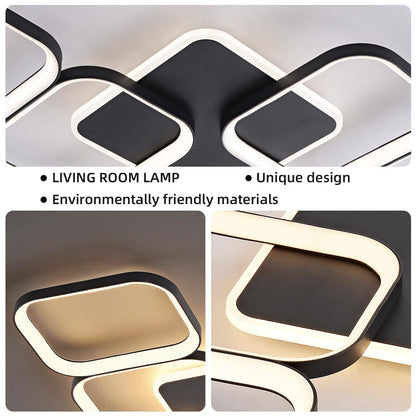 ANTENLICHT Dimmbar Fernbedienung LED Deckenleuchte – Schwarz 50W