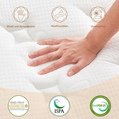 Hiepunos Orthopädische Taschenfederkern Matratze 120x200 H3