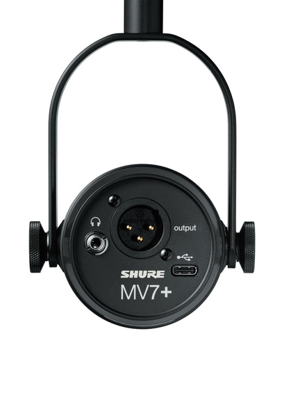 Shure MV7+ Podcast & Streaming Mikrofon USB/XLR – Schwarz
