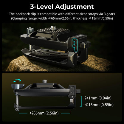 SMALLRIG Kameraclip Rucksackgurt Schnellwechsel Arca-Swiss 5053
