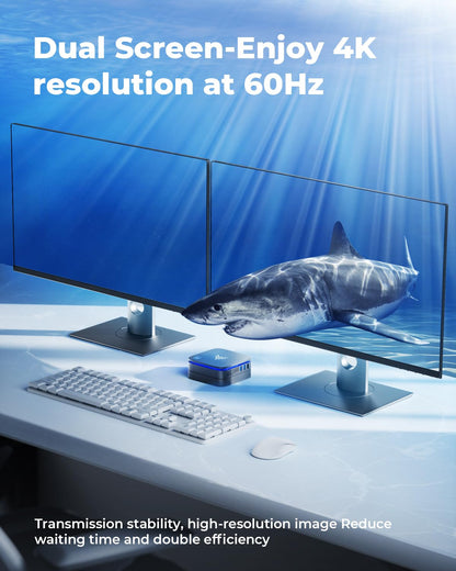 NiPoGi AK1PLUS Mini PC - Intel N95, 8GB RAM, 256GB SSD