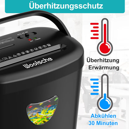 OfficePro SecureShred S12 Aktenvernichter für Papier & CDs, 12 Blatt, 25L