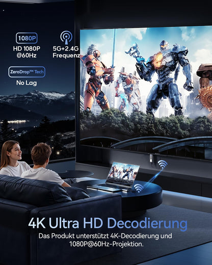 2025 HDMI Funk Sender Empfänger – 100M Dualband Set