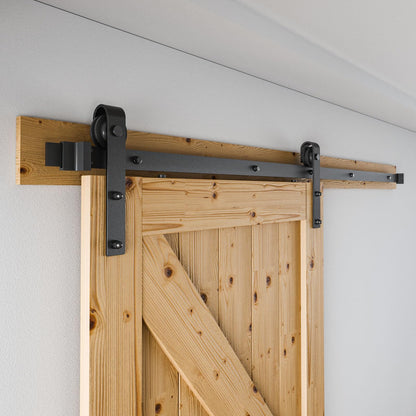 Wolfbird Schiebetürbeschlag Komplettset 200 cm Schwarz