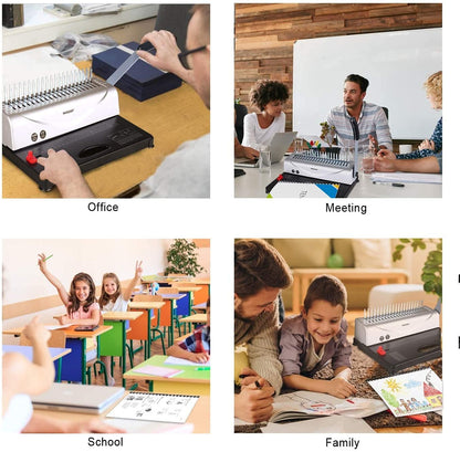 MAKEASY Bindegerät 21 Loch - 450 Bl. Binden, 12 Bl. Stanzen