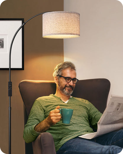 EDISHINE Dimmbare LED-Bogenlampe E27 – Farbtemp. & FB