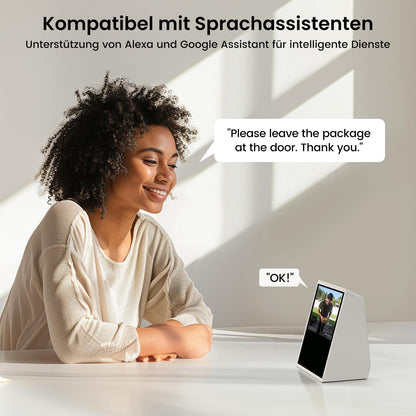 aosu 2K Videotürklingel mit Kamera, kabellos, 170° Weitwinkel
