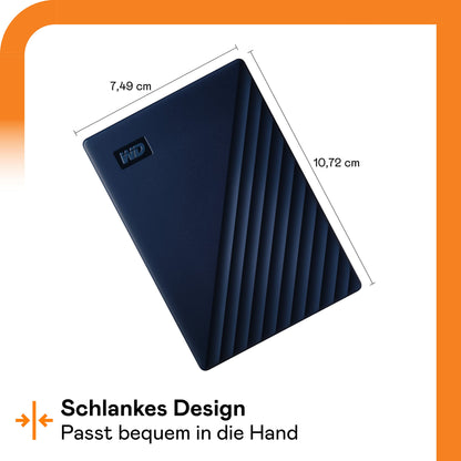 WD My Passport for Mac Externe Festplatte 2 TB - Mitternachtsblau