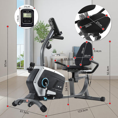 ISE Liegeergometer Heimtrainer – Ergometer mit Magnetbremse