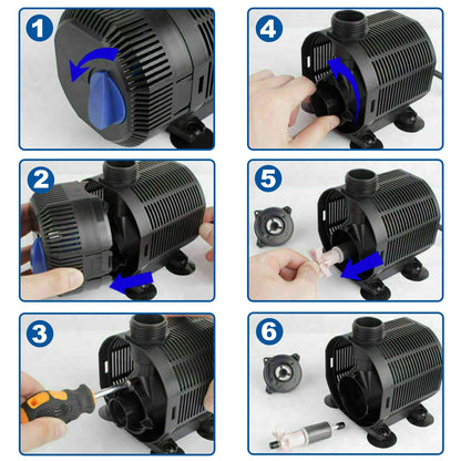YAOBLUESEA Eco Teichpumpe 2300 l/h 35 W Filterpumpe Bachlaufpumpe