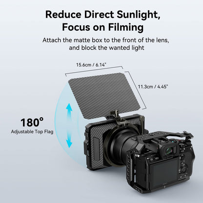 SMALLRIG Mini Matte Box Lite 3575 Gegenlichtblende mit Top Flag