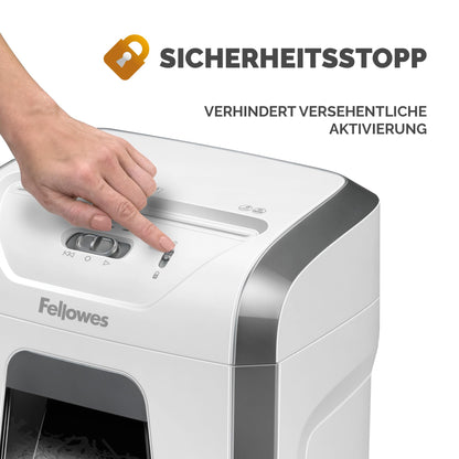 Fellowes Powershred 15C Aktenvernichter Querschnitt P4 - 15 Blatt Weiss