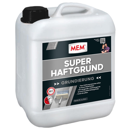 MEM Super-Haftgrund Haftvermittler lösemittelfrei, 10 l, weisse Grundierung