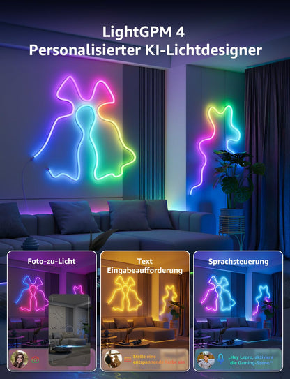 Lepro Neon LED Strip 6m - Smart RGB App-Steuerung