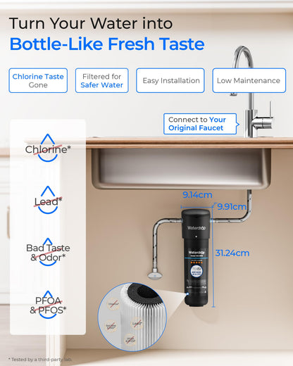 Waterdrop 10UA Untertisch-Wasserfiltersystem mit Direktanschluss