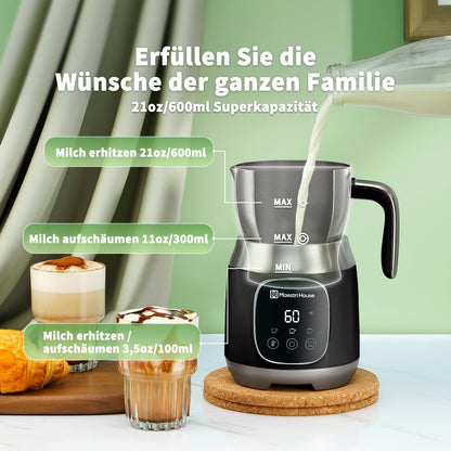 Maestri House DualFro 600 Elektrischer Milchaufschäumer 600 ml
