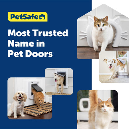 PetSafe Wandeinstieg Haustiertür – Klein, Weiss (bis 7 kg)