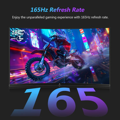 Z-Edge 27 Zoll QHD Curved Gaming Monitor 165Hz 1ms - Schwarz