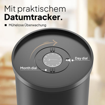 JODORA Kaffeedose Edelstahl luftdicht 1 kg mit Vakuumverschluss