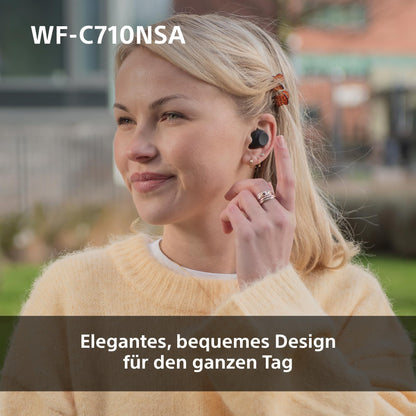 Sony WF-C710NSA Truly Wireless Noise Cancelling Earbuds schwarz