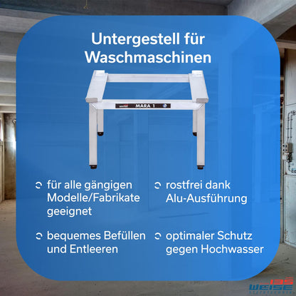 Weise MARA 1 Waschmaschinen Untergestell – 35 cm, ohne Auszug
