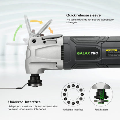 GALAX PRO Multifunktionswerkzeug 260W - 40-teilig Schnellspanner