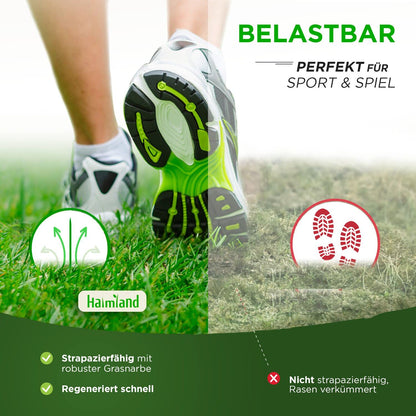 Premium Sport & Spiel Rasensamen - schnellkeimend trockenresistent 10kg