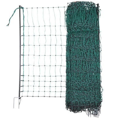 VOSS.farming Geflügelnetz Classic, Hühnerzaun, 112 cm, 25 m, grün