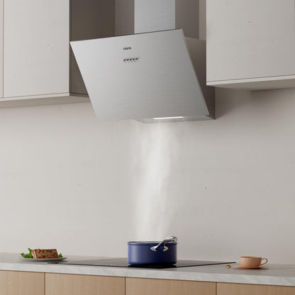 CIARRA CBCS6762A A+++ Kopffreie Schräghaube - 60cm Umluft Silber