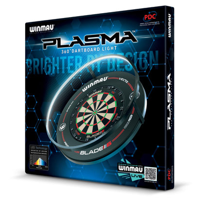 WINMAU Plasma Dartboard-Licht mit Pro-Line Umrandung, schwarz