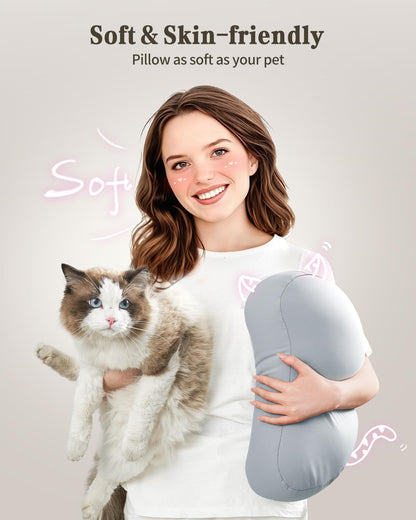 SAIJI Tablet Kissen Halter 360° für Bett – Verstellbar, Grau