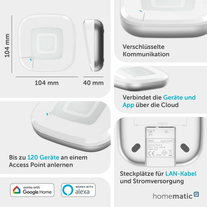 Homematic IP Access Point 2 Smart Home Gateway - 161314A0